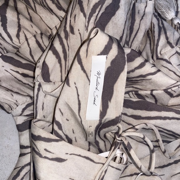 Zebra Print Babydoll Dress - Picture 6 of 6